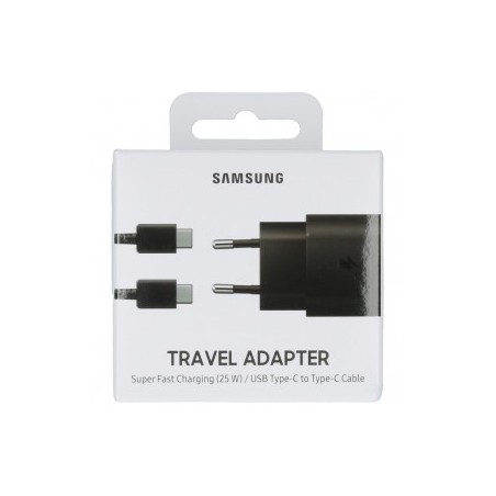 Samsung Originale Chargeur rapide EP-TA800 3A 25W TYP-C noir